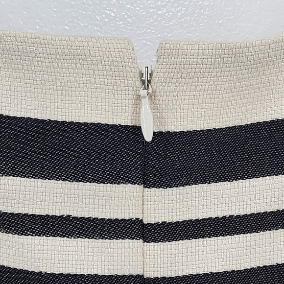 J. Crew Women's Cotton Stripes Cap Sleeves Sheath Preppy Dress - 8 - Picture 5 of 6